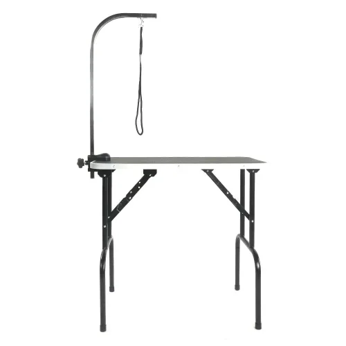 32-Inch Foldable Black Pet Grooming Table