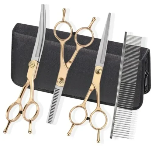 Pet Grooming Kit Scissors, Thinning Shears, Comb
